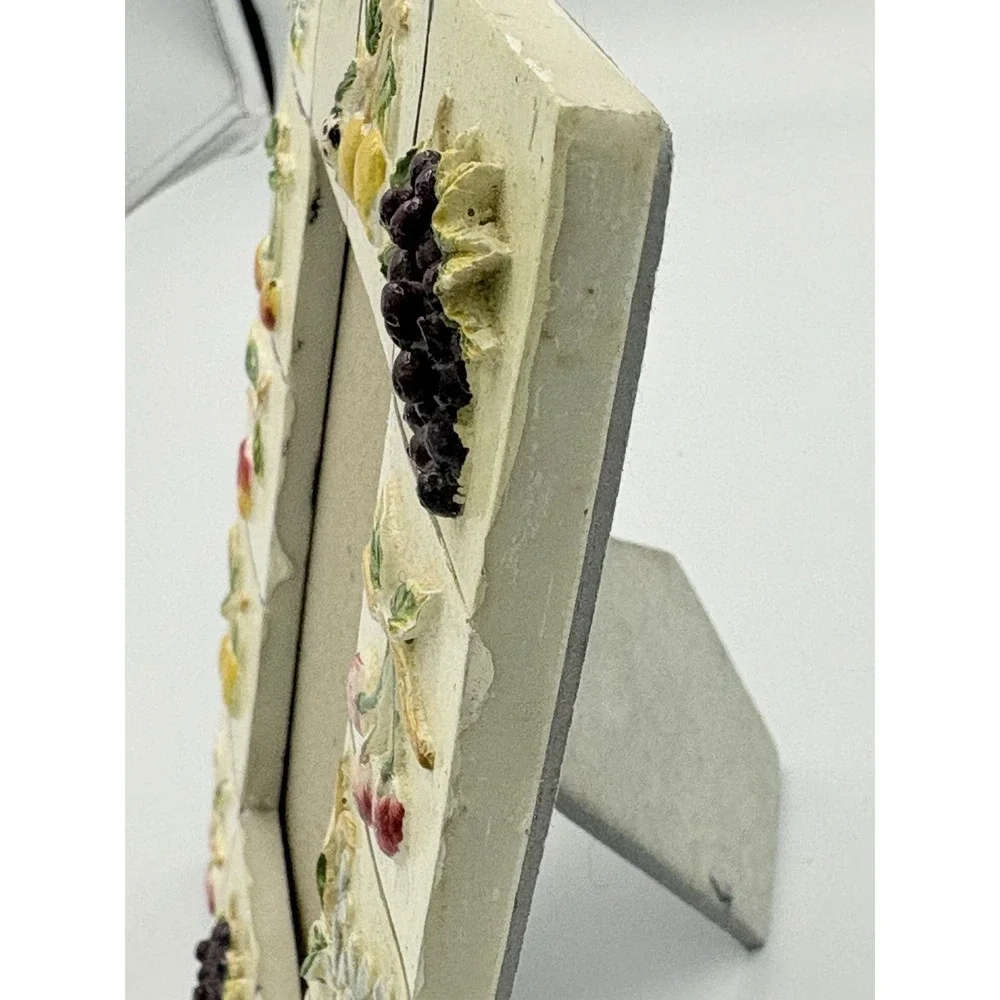 Vintage Fruit Floral Bee Tile Art 6x7 Picture‎ Frame 3x5 Picture No Glass Rd
